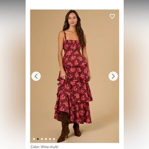 Jordan floral tiered maxi dress (S)